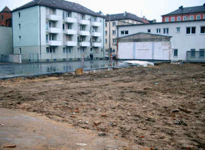 Grundstück vor Beginn der Bauarbeiten